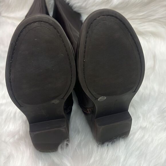 BCBGeneration brown leather harness equestrian boots, size 7, BIN 14 - Picture 8 of 11